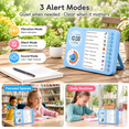 Blue 3-in-1 Visual Timer, Digital Clock, and Task Planning Board ...