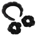 thumbnail image 4 of Bandeau de Lavage de Visage 2 Pcs Bracelets de Poignet en Polyester Doux Ensemble de Bandeau pour Cheveux, 4 of 8