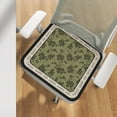 thumbnail image 6 of EazyTech French Style Vintage Floral Dining Chair Cushion Non-Slip - Washed Winter Plush Square Seat Pad 16x16 Inch Home Decor Gifts Green, 6 of 6