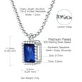 thumbnail image 7 of [Clearance] 925 Sterling Silver September Sapphire Birthstone Necklace for Women Dainty Cubic Zirconia Birthday Valentines Day Christmas Jewelry Gifts for Wife Girlfriend Daughter, 7 of 7