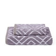 thumbnail image 4 of Modern Threads Oxford 6-Piece Yarn Dyed Adult Cotton Bath Towel Set, Lavender, 4 of 21