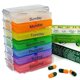 thumbnail image 2 of Nuevo pastillero de 7 días, contenedor de pastillero para tabletas, pastillero semanal, clasificador de tabletas, caja de almacenamiento semanal para medicamentos, organizador de contenedores, 2 of 5