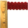 thumbnail image 2 of 3/4" Chinese French Braid Gimp Trimming - 6 Yards! - Color: Red, 2 of 2
