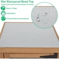 thumbnail image 3 of Petsblublu Small Outdoor Storage Cabinet Weatherproof, Wood Garden Potting Bench Table with Removable Shelves,17.9''x17.9''x33.5'', 3 of 10