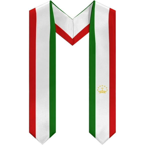 DABOYOZHZH Tajikistan Flag Graduation Stole Shawl Sash Honor For Study Aboard International Students