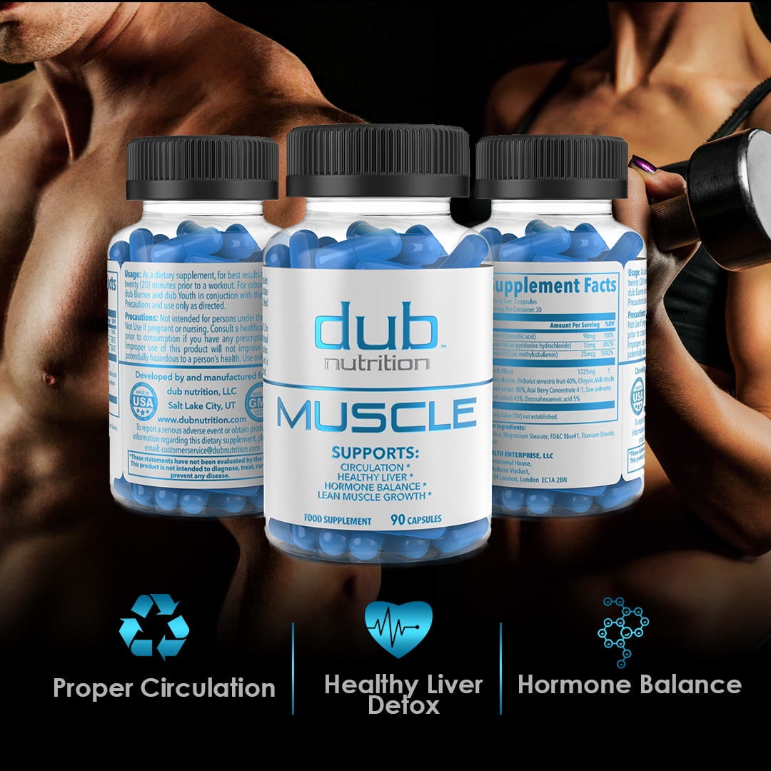 Muscle Recovery Supplement | Testosterone Booster | Liver Cleanse | 90 Capsules