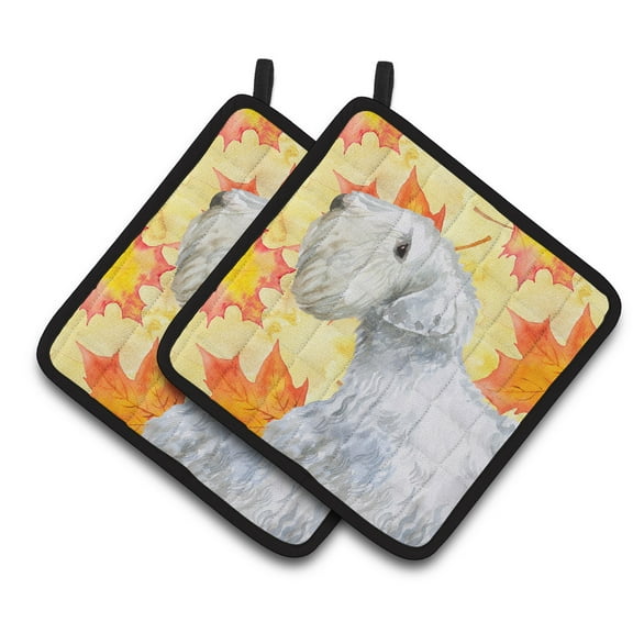 Caroline's Treasures Sealyham Terrier Fall Pair of Pot Holders