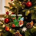 thumbnail image 4 of 26 Green Alphabet Ornaments for Christmas Tree,A-Z Letter Christmas Tree Pendant with Xmas Tree,Mini 2D Flat Hanging Decorations for Christmas Tree Party Gifts, 4 of 6