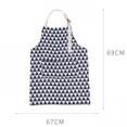 thumbnail image 4 of Men'S And Women'S Solid Color Simple Cooking Kitchen, Apron With Pockets, Kitchen Special Dress - Grey Triangle, 4 of 4