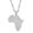 TYHL250029-Silver Color-60cm by 3mm Chain, variant on Africa Map Pendant Necklaces Women Men Silver Color/Gold Color African Ethnic Jewelry