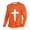 Orange, variant on jsaierl Christian Shirts for Men Jesus Cross Print Faith Long Sleeve Casual Round Neck Vintage Graphic Tee Shirt Top