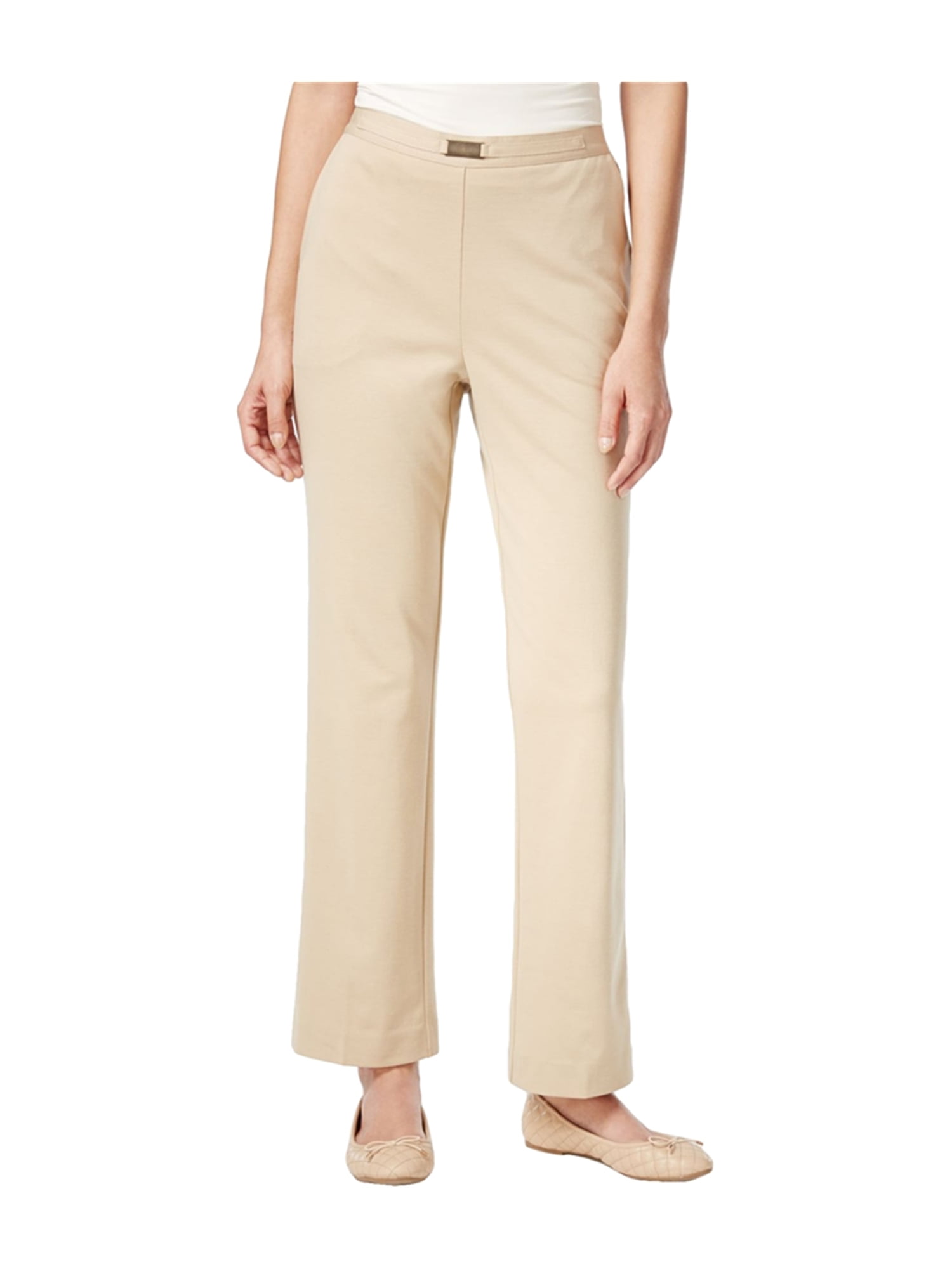 Alfred Dunner Womens Madison Park Casual Trousers stone 14x28 | Walmart ...