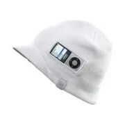 i360 Headphone Hat Beanie - Speakers - for portable use - 0.2 Watt (total) - white - for Apple iPod nano (1G, 2G, 4G, 5G, 6G)