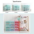 thumbnail image 4 of 1PC Shoe Organizer Shoe Storage | Stylish Clear Plastic Stackable Shoe Boxes for Closet Organizers and Storage - Sneaker, Boot, Toy Closet Storage Bins & Organizing Containers, 4 of 7