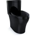 thumbnail image 3 of TOTO® Aquia® IV One-Piece Elongated Dual Flush 1.28 and 0.8 GPF Universal Height, WASHLET®+ Ready Toilet, Ebony- MS646124CEMF#51, 3 of 8