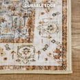 thumbnail image 2 of Ofoor Area Rugs for Living Room 6'x9' Washable Rugs Retro Large Area Rug Modern for Home Decor Foldable Nonslip Bedroom Carpet, Warm Yellow, 2 of 13