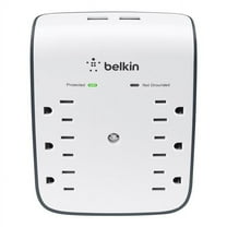 Belkin Surgeplus Usb Wall Mount [10 Watts, Combined] - 2 X Usb, 6 X Ac Power - 900 J - Usb (bsv602tt)