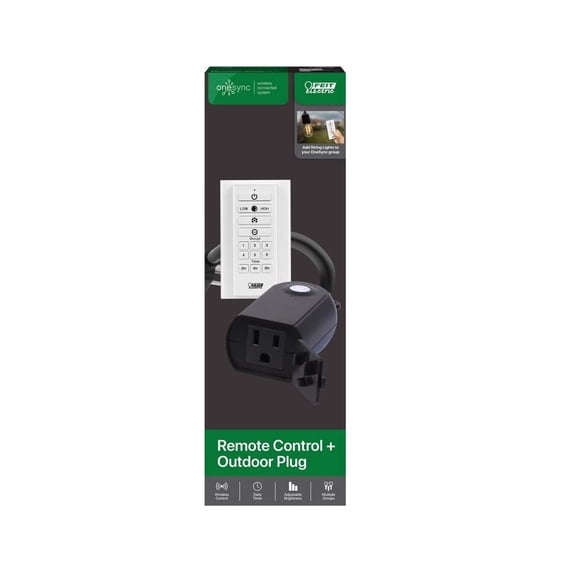 Convertidor de potencia Feit Electric Onesync, control remoto con enchufe L de 1 pie