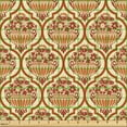 thumbnail image 2 of Ambesonne Floral Fabric by the Yard Upholstery, Rustic Flowers in Baskets, 10 Yards, Paprika and Pale Vermilion, 2 of 5