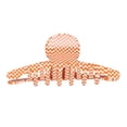 thumbnail image 1 of Pinzas para el cabello para mujer Clips de garra huecos retro Clip de garra de moda dulce y elegante mediano para lavado de cara Belleza de la mañana a cuadros naranja, 1 of 5