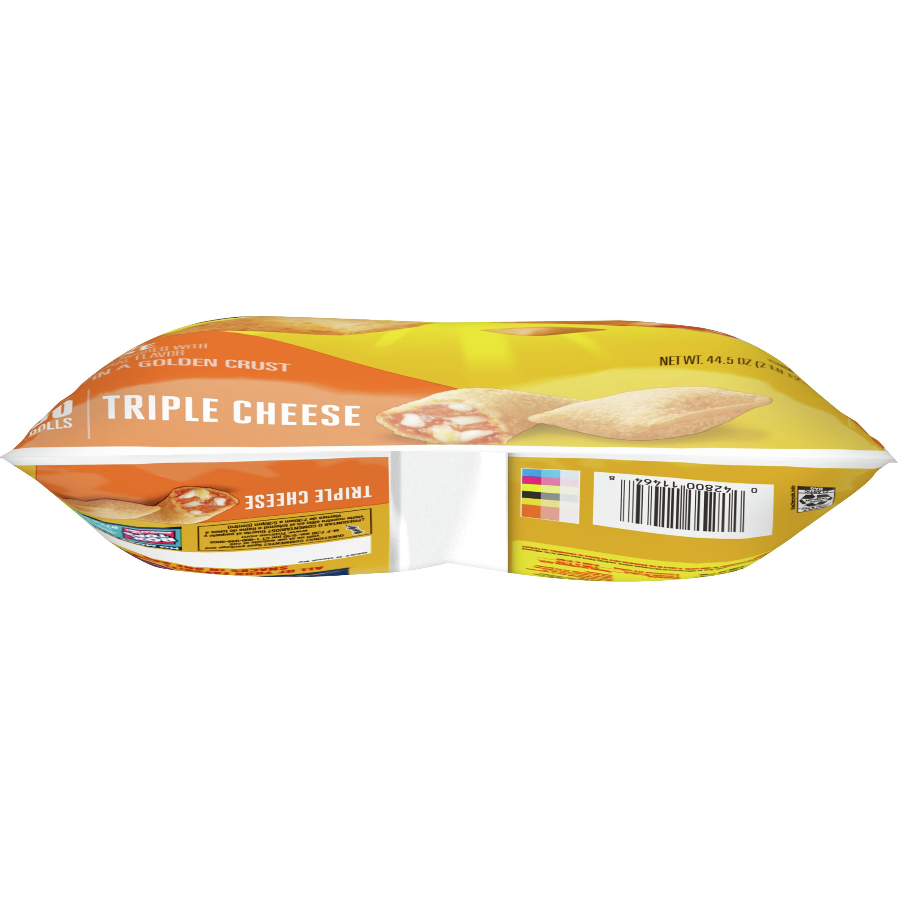 Totino's Pizza Rolls Triple Cheese, 90 Count, 44.5 oz Bag