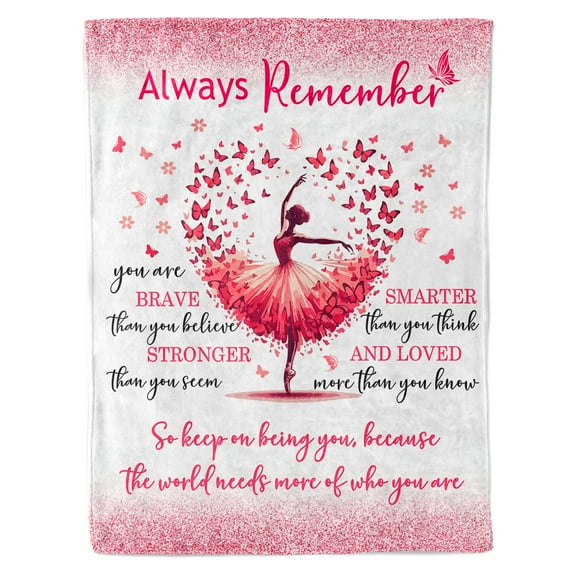 HiiKaa Dance Blanket Gifts for Girls Teen,Dance Recital Gifts for Girls,Birthday Gifts for Dancers Ballet Dancer Dance Teacher Dance Team,Dance Throws Blanket 50"x60"