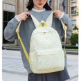 thumbnail image 4 of BUTIED Schoolbag Set Floral Prints Backpack Lightweight Textured Fabric Bookbag with Crossbody Lunch Bag Pencil Pouch,  Perfect for College & 6-15, 4 of 10