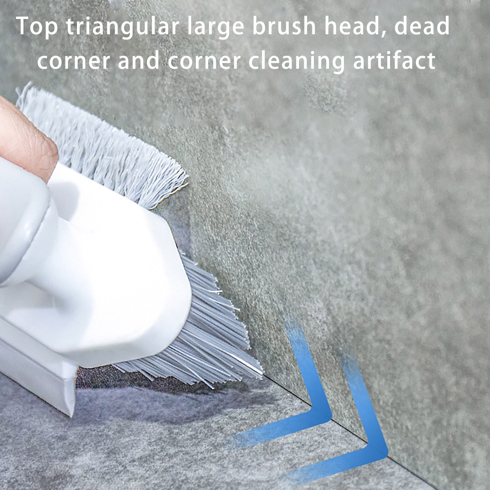 YiFudd Deep Cleaning Brush - Brush Floor Seam Brush Scraping Brush  Integrated Bathroom Floor Brush, Bathroom Corner Crevice Toilet Cleaning  Brush 