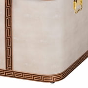 Baxton Studio Brenner Transitional Storage Trunk, Brown