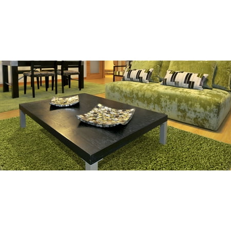 Ottomanson Solid Contemporary Living And Bedroom Soft Shaggy Area And Runner Rugs
