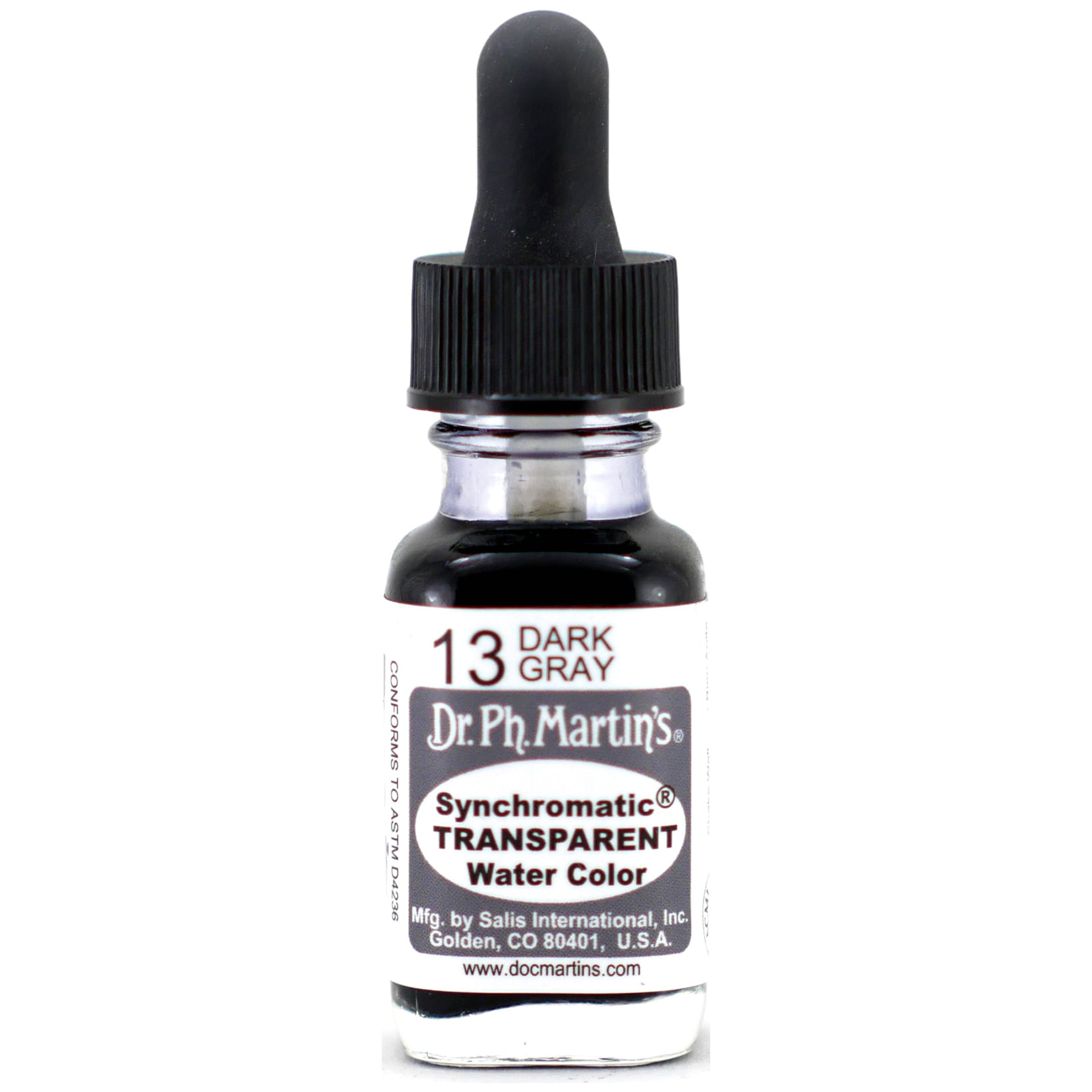 (未使用･未開封品)　Dr. Ph. Martin&#39;s Synchromatic Transparent Water Color 0.5 oz Black (33) 60wa65s Synchromatic Transparent Water Color, 0.5 oz, Cadmium (2