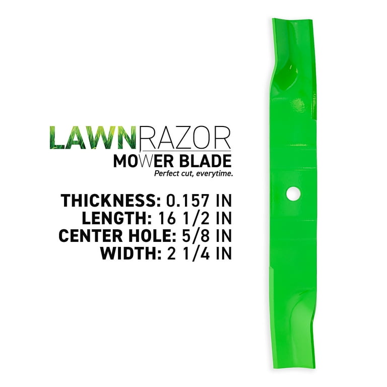8TEN LawnRAZOR High-Lift Blade, 16.5 inch, 3 pack, Compatible with 8TEN LawnRAZOR High-Lift Blade, 16.5 inch, 3 pack, Compatible with