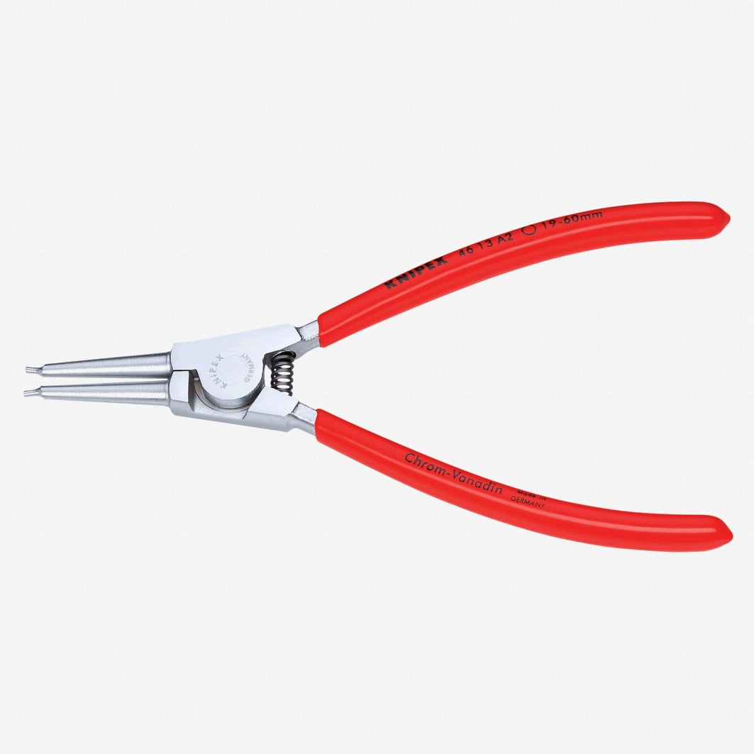 990232 Knipex 46-13-A2 Straight Tip External Circlip Pliers 19-60 mm dia ...