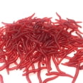thumbnail image 1 of Mefallenssiah 50Pcs Fishing Bait Soft Belly Chest fork Dice Simulation Earthworm, 1 of 4