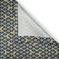 thumbnail image 3 of Ambesonne Geometric Kitchen Curtains, Simplistic Rhombus, 55"x39", Black White and Yellow, 3 of 3