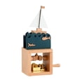 thumbnail image 1 of Esquirla Hand Crank Music Box Collectable Hand Operated for Lover Classmate Colleague Boat, 1 of 8