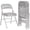 Gray, variant on Aoile Folding Chairs with Padded Cushion & Back, Foldable Chairs with Metal Frame Hold up to 350 lbs for Home, Office, Indoor & Outdoor (Black, Set of 2)