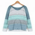 thumbnail image 3 of Aloohaidyvio Hoodies for Women,Women Long Sleeves Sweater Casual Patchwork Blouse Tops, 3 of 5