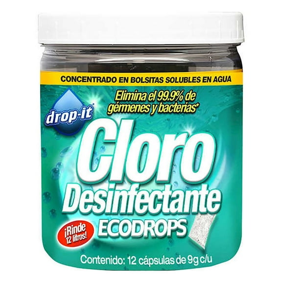 Cloro En Polvo Drop It Blanqueador 12 Piezas