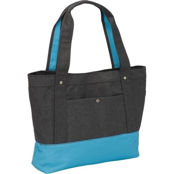 1002TB-CCA-BL Stylish Tablet Tote Bag - Charcoal-Blue