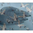 thumbnail image 4 of oneOone Viscose Chiffon Fabric Dot|Floral & Stork Bird Print Fabric By The Yard 42 Inch Wide, 4 of 4
