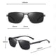 thumbnail image 3 of Gafas de sol polarizadas Hugo para hombre Marco clásico Deporte Protección informal gris, 3 of 7