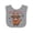 Heather and White, variant on Inktastic Red White and Moo Patriotic Cow Boys or Girls Baby Bib