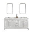 thumbnail image 2 of Water Creation Queen 72" Wood Double Bathroom Vanity in Pure White/Nickel, 2 of 8