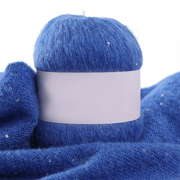 Hilo para tejer 3 hilos Hilo para tejer a mano con brillo Bufanda Chal Hilo de ganchillo Suministros de costura 50g, 13 seitruly HA009051-12