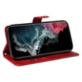 thumbnail image 5 of Designed for Samsung Galaxy S21 Ultra Case Wallet, Men Women Flip Folio Cover with PU Leather Stand Credit Card Holders Slots Wrist Strap Magnetic Clasp Phone Case for Samsung Galaxy S21 Ultra, Red, 5 of 11