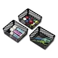 thumbnail image 3 of Officemate Achieva Medium Supply Basket, Pack of 3, Recycled, Black (26201), 3 of 4