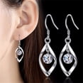 thumbnail image 1 of Pendientes de mujer Wmkox8yii de plata de circón gota de borla giratoria Joyería de moda shlkj223, 1 of 1