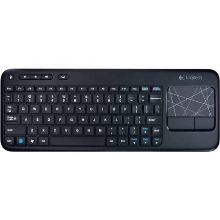 Logitech Wireless Touch Keyboard K400 with Built-In Touchpad Works on PlayStation 4 Black Unifying Receiver Included (Used)
