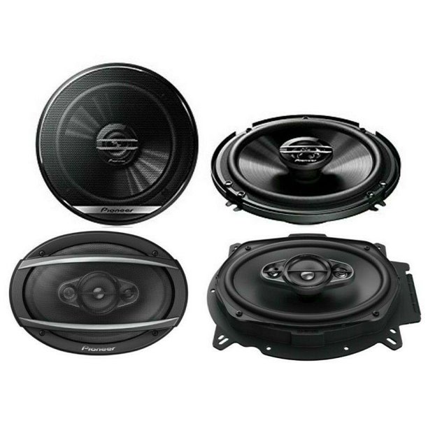 hoffelijkheid Uitpakken Shuraba 2 Pair Pioneer TS-A6960F 450W 6"x9" Speakers + TS-G1620F 6.5" 300W Speakers  - Walmart.com